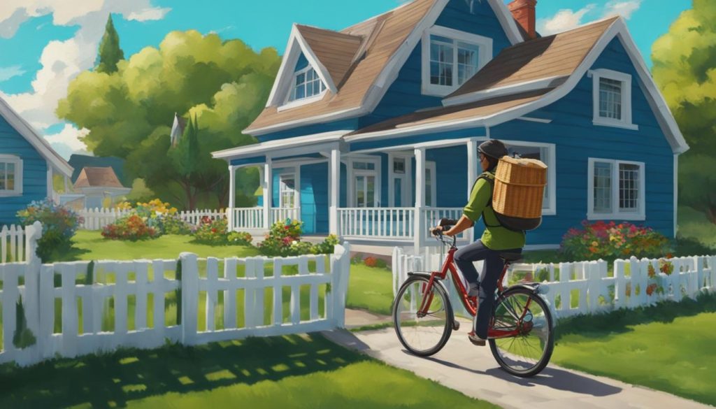 Delivering groceries
